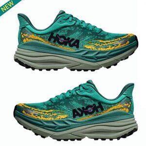 NWT HOKA Women's Stinson 7 Trail Running Shoes, Aqua/Blue